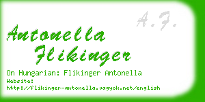 antonella flikinger business card